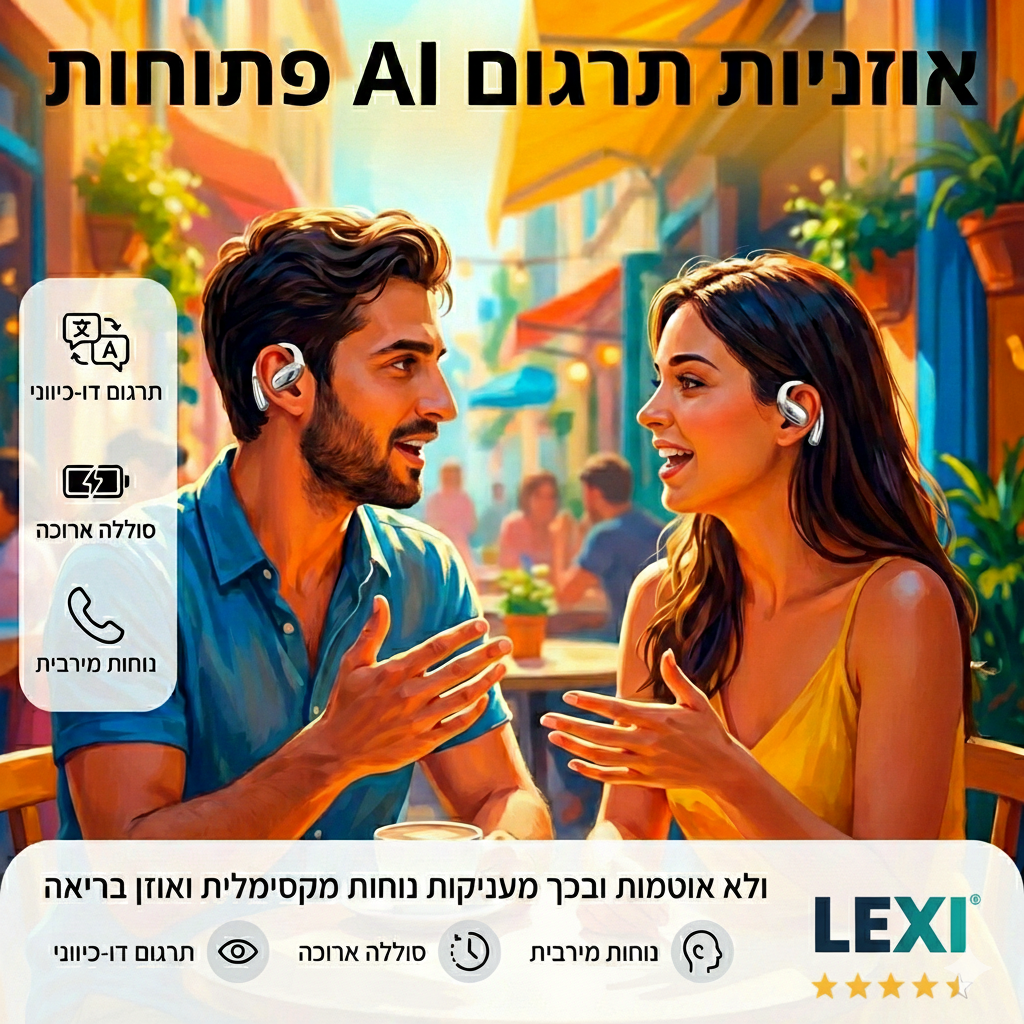 LEXI PODS- אוזניות  מתרגמות שפה