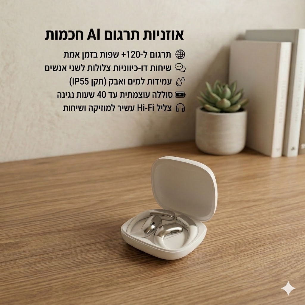 LEXI PODS- אוזניות  מתרגמות שפה