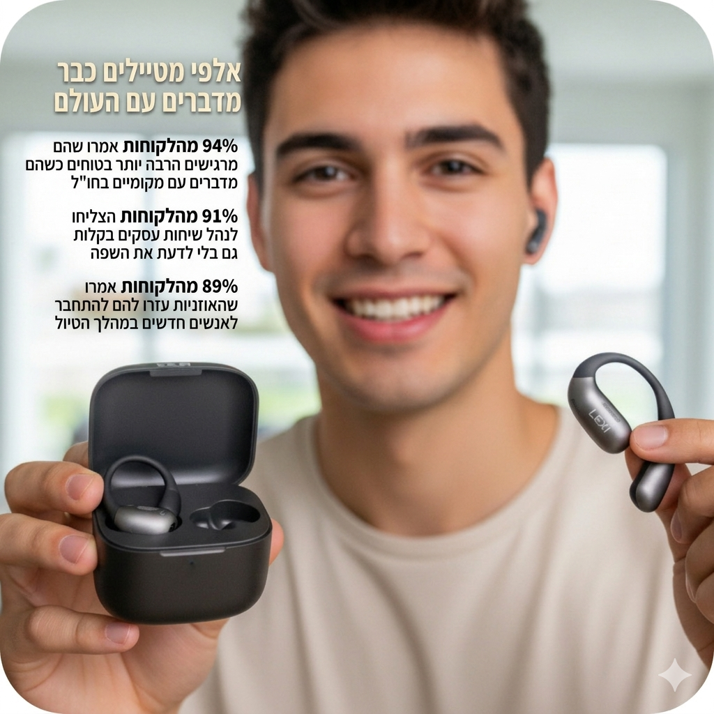 LEXI PODS- אוזניות  מתרגמות שפה