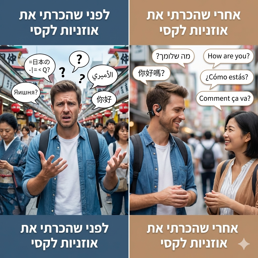 LEXI PODS- אוזניות  מתרגמות שפה